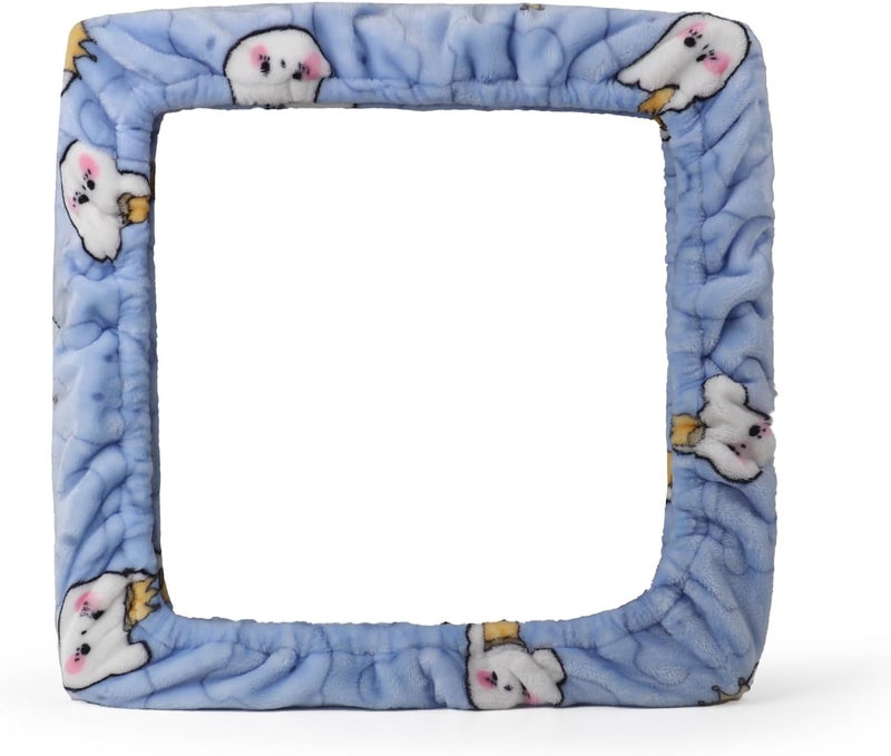 ICZW Gripper Strip Frame Cover Rug Hooking Frame Cover Flannel for 19.6" x 19.6" Frame (Blue) - Image 2